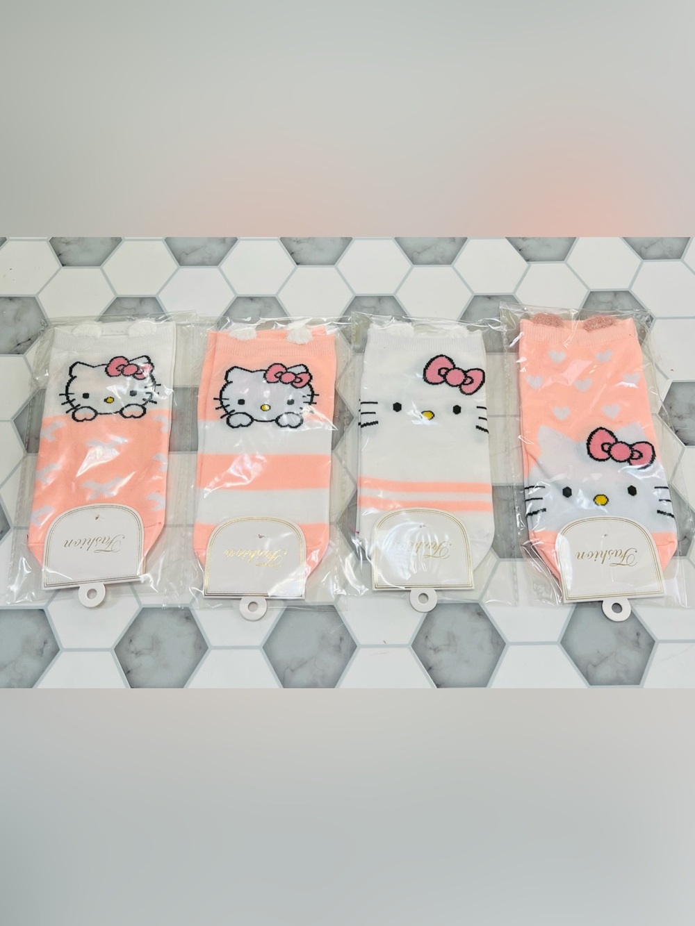 Kitty Ankle Socks Bunde of 4